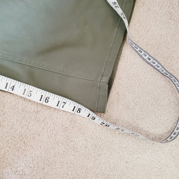 NWT In Every Story Crop Capri Olive Green Stretch Spring Jeans 22 - Picture 4 of 7